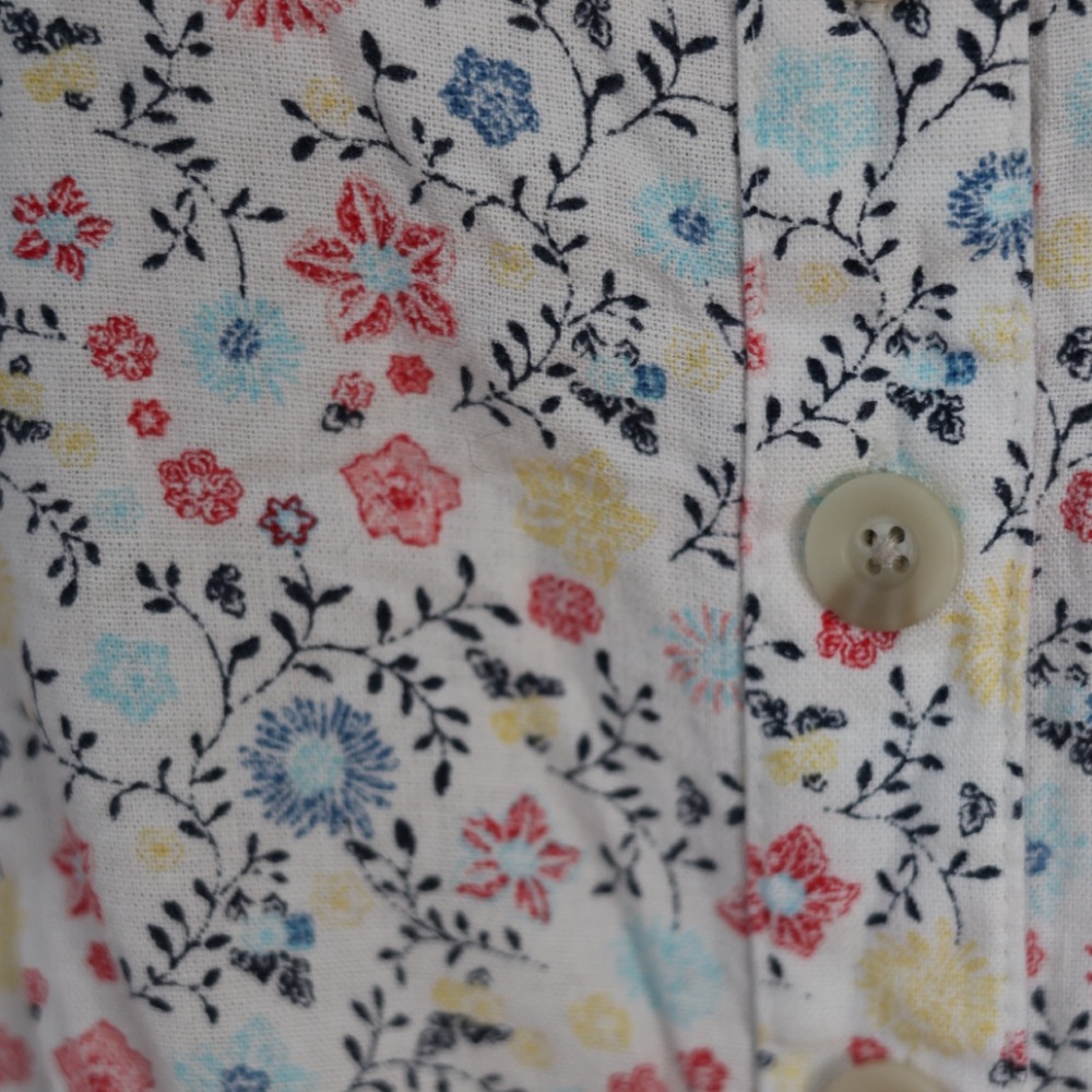 Sonoma White Floral Tank With Tie - Picture 3 of 3